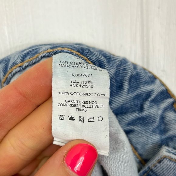 Dynamite Denim Acid Wash Distressed Shorts Sz 28 - Picture 8 of 8